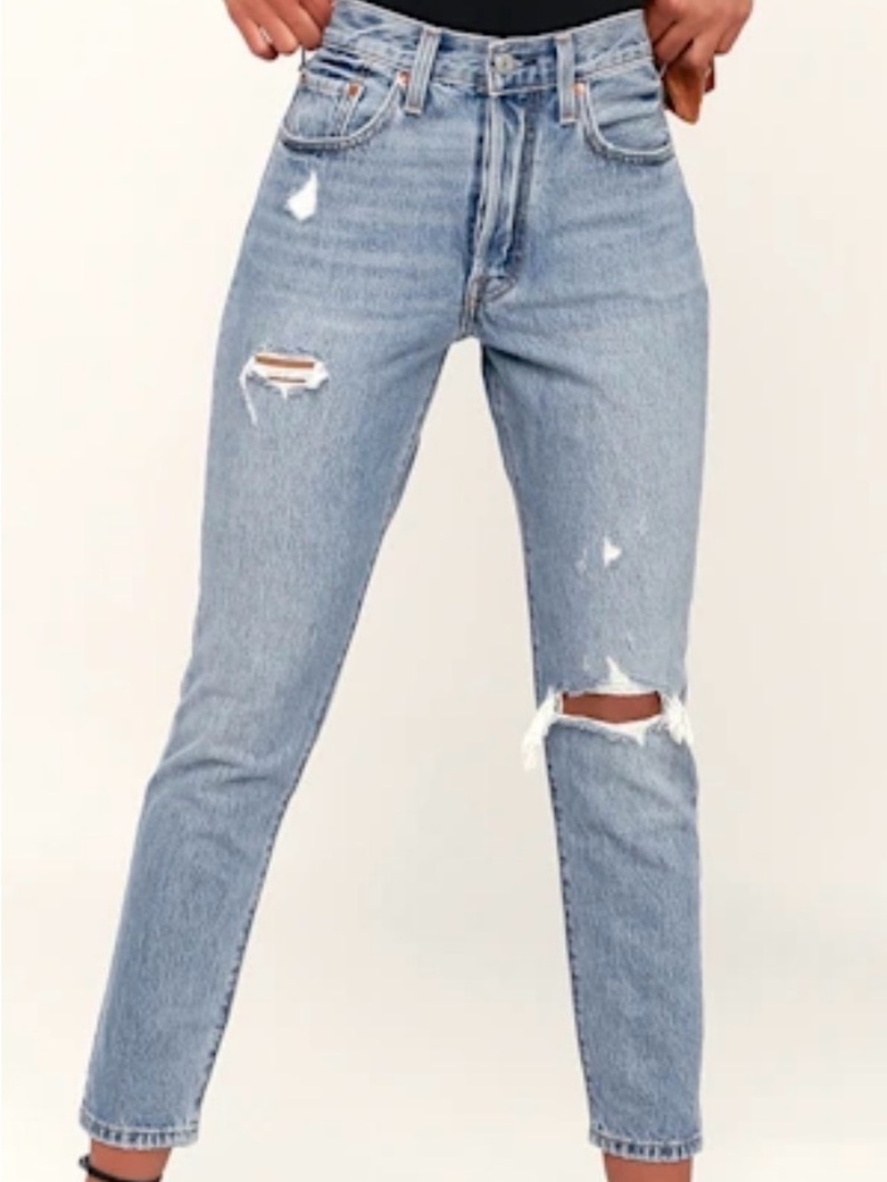 Levi’s Premium 501 S (2022), Skinny with Raw Hem, Big E, 27x28, NWT, $108 MSRP